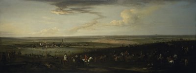 Ansicht von Old Newmarket mit der Bewässerungsstrecke auf Warren Hill von Peter Tillemans