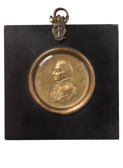Porträtplakette von Admiral Lord Nelson, um 1805 von Peter Wyon