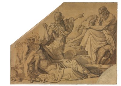 Der Traum des Agamemnon. Karton zu den Deckenbildern der Münchner Glyptothek von Peter von Cornelius