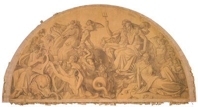 Die Wasserwelt lauscht dem Leierspiel des Arion von Peter von Cornelius