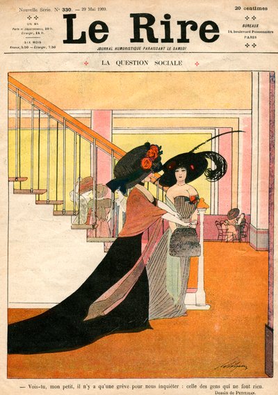 Titelseite von Le Rire, oder Lachen, 29. Mai 1909 von Petitjean