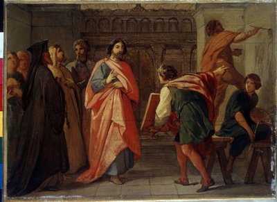 Der Großfürst Simeon I. von Russland befiehlt die Bemalung der Moskauer Kathedrale von Petr Vasilievich Basin