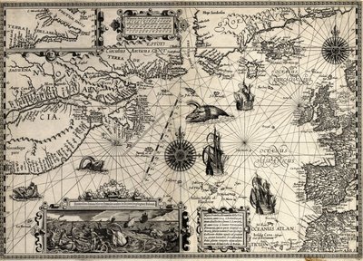 Nova Francia (Neufrankreich) von Petrus & Doetichum Jan van younger & Claesz Cornelius & Meyn David de (16th century Plancius