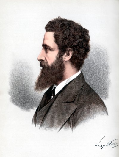 Robert Bulwer-Lytton, 1. Earl of Lytton, englischer Dichter und Staatsmann, um 1890 von Petter and Galpin Cassell