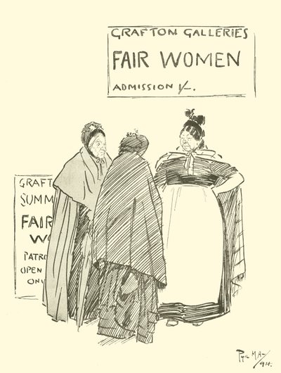 Karikatur aus den 1890er Jahren von Phil May