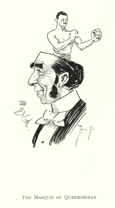 Der Marquis von Queensberry (Lithografie) von Phil May