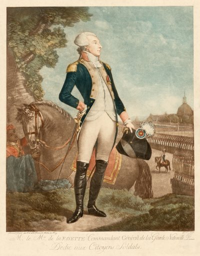 Marquis De Lafayette von Philibert-Louis Debucourt