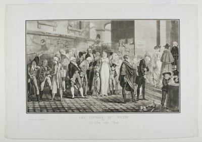 Morgendliche Besorgungen oder die Tür des reichen Mannes von Philibert-Louis Debucourt