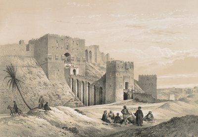 Die Zitadelle von Aleppo von Philibert Joseph Girault de Prangey
