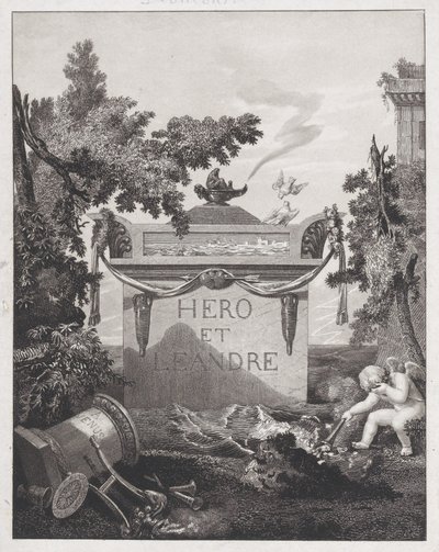 Frontispiz zu Hero und Leander, 1801 von Philibert Louis Debucourt