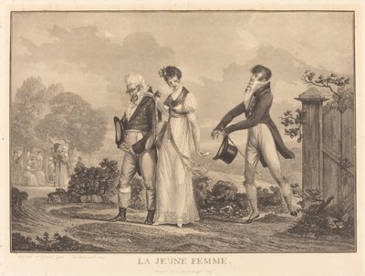 Die junge Frau von Philibert Louis Debucourt