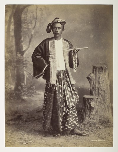 Ein burmesischer Mann, aus Ansichten von Burma von Philip Adolphe Klier