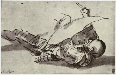 Salvator Rosa, Der verwundete Soldat von Philip Henry Delamotte