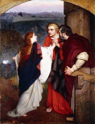 Maria Magdalena verkündet den Jüngern die Auferstehung, 1860 von Philip Hermogenes Calderon