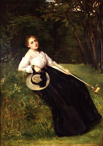 Ruhen im Schatten nach einem Krocketspiel von Philip Hermogenes Calderon