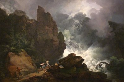 Eine Lawine in den Alpen von Philip James de Loutherbourg
