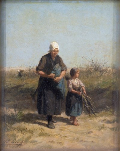 Rückkehr von der Arbeit von Philip Lodewijk Jacob Frederick Sadee