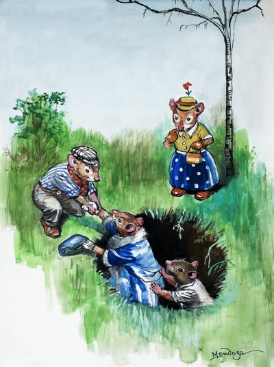 Stadtmaus und Landmaus von Philip Mendoza