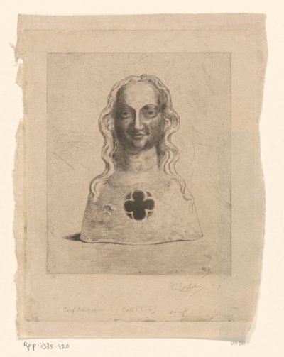 Büste einer Frau von Philip Zilcken (signed by artist)