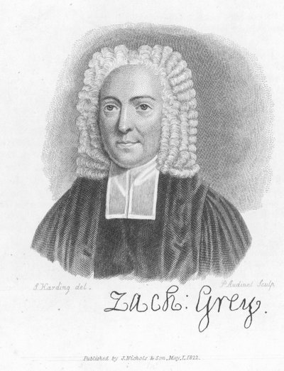 Dr. Zachary Grey, englischer Priester und Schriftsteller von Philipp Audinet