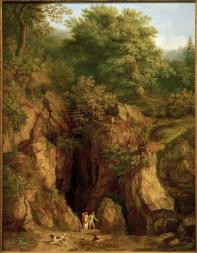 J. Ph. Hackert, Grotte des Hl. Franziskus am Monte Verna I. von Philipp Hackert