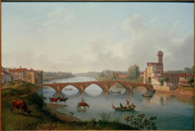 Pisa, Ponte a Mare von Philipp Hackert