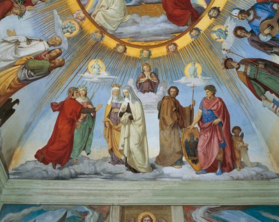 Dante und Beatrice sprechen mit Piccarda und Konstanze, aus 