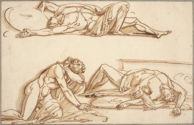Achilles und Patroklos von Philippe Auguste Hennequin