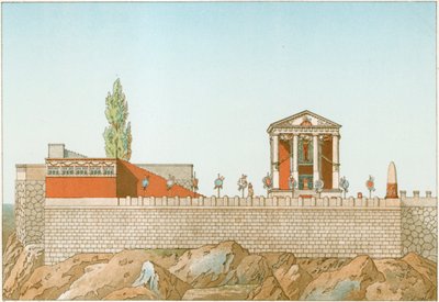Tempel von Cora, restauriert von Labrouste von Philippe Benoist
