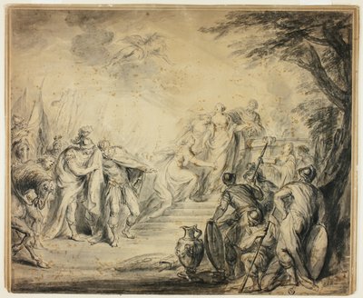 Opferung der Iphigenie von Philippe Joseph Tassaert