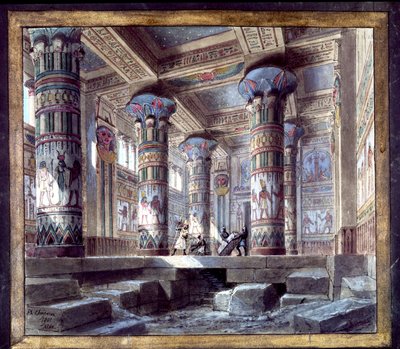 Szenografie von Philippe Chaperon für die Oper Aida von Giuseppe Verdi von Philippe Marie Chaperon