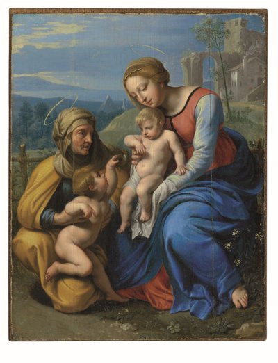 Die Heilige Familie mit einem Spatz von Philippe de Champaigne