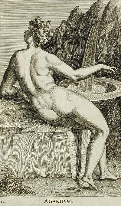 Aganippe von Philips Galle