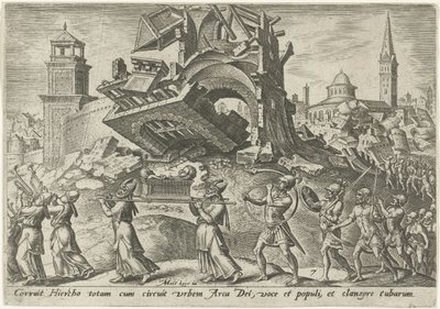 Die Zerstörung von Jericho von Philips Galle