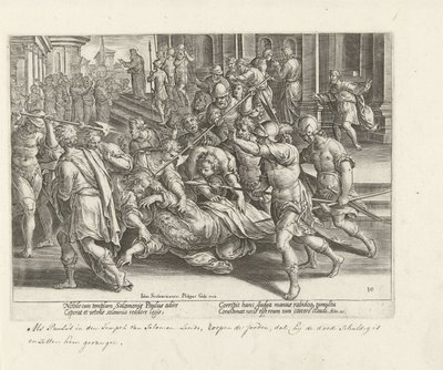 Gefangennahme des Paulus in Jerusalem von Philips Galle