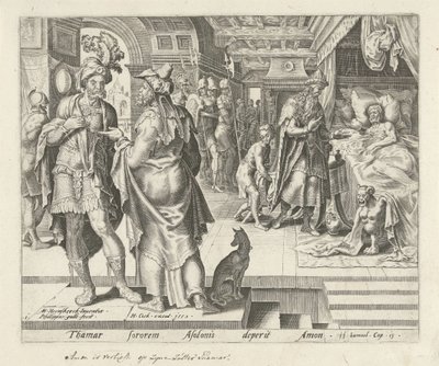 Jonadab berät Amnon von Philips Galle