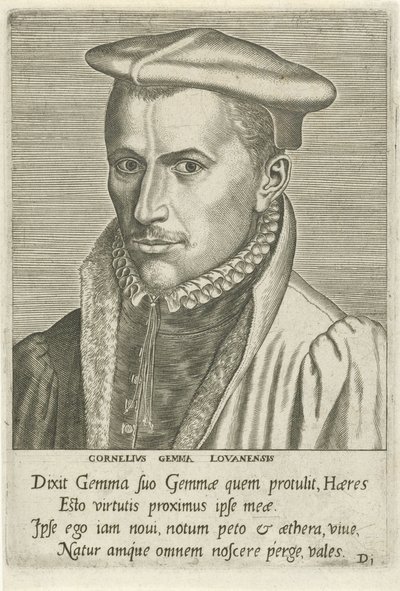 Porträt von Cornelius Gemma von Philips Galle