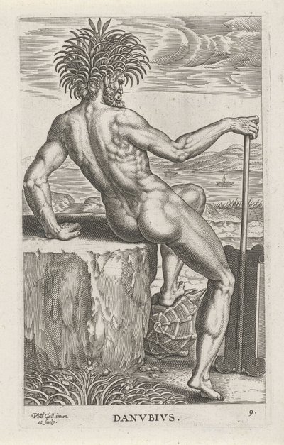 Flussgott Donau von Philips Galle