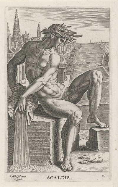 Flussgott Scaldis von Philips Galle