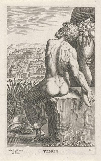 Flussgott Tibris von Philips Galle