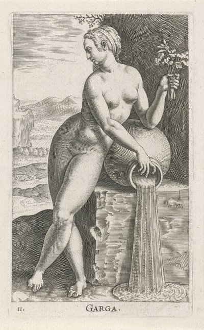 Wassernymphe Garga von Philips Galle