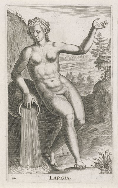 Wassernymphe Largia von Philips Galle