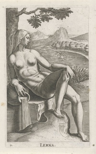 Wassernymphe Lerna von Philips Galle
