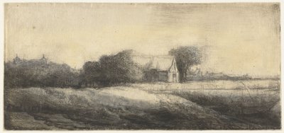 Landschaft mit einem Angler in einem Boot von Philips Koninck (attributed to)