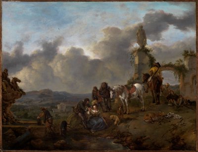 Rastende Jagdgesellschaft von Philips Wouwerman