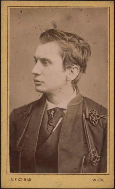 Leopold von Sacher-Masoch 1836-1895, ca. 1880 von Photo studio Adolf F. Czihak.