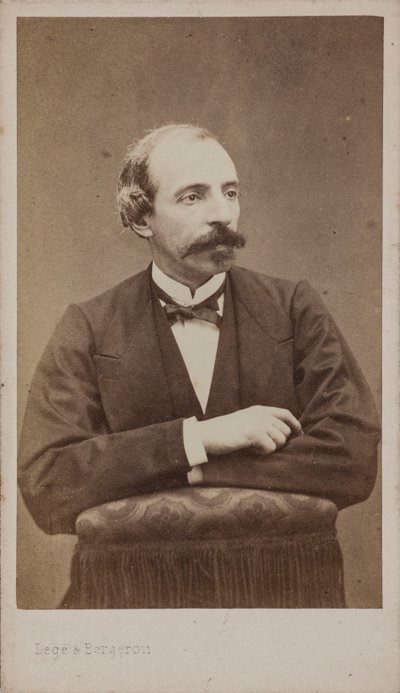 Porträt des Komponisten Émile Jonas 1827-1905 von Photo studio Legé and Bergeron.