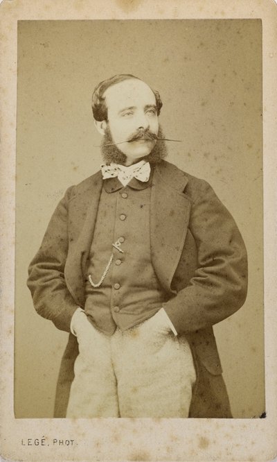 Porträt des Geigers und Komponisten Adolphe Blanc 1828-1885, ca. 1870 von Photo studio Legé and Bergeron.