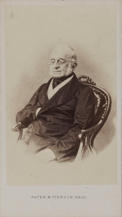 Porträt von Graf Karl Robert Nesselrode 1780-1862, ca. 1860 von Photo studio Mayer and Pierson.