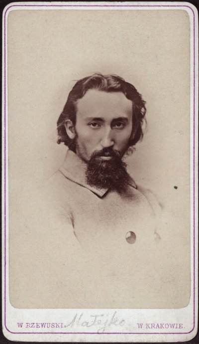 Porträt von Jan Matejko 1838-1893, ca. 1880 von Photo studio Waleri Rzewuski.